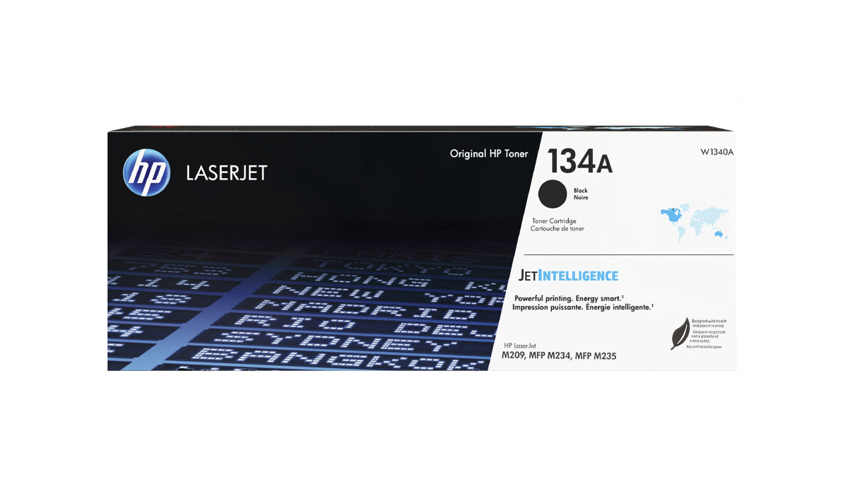 HP 134A  Toner - W1340A - Black Original HP LaserJet Toner Cartridge