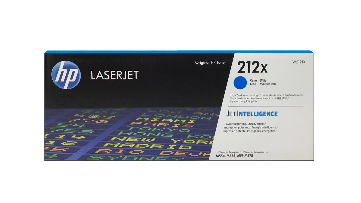 HP 212X High Yield Toner - W2121X - Cyan - Original HP LaserJet Toner Cartridge