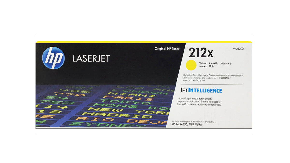 HP 212X High Yield Toner - W2122X - Yellow - Original HP LaserJet Toner Cartridge