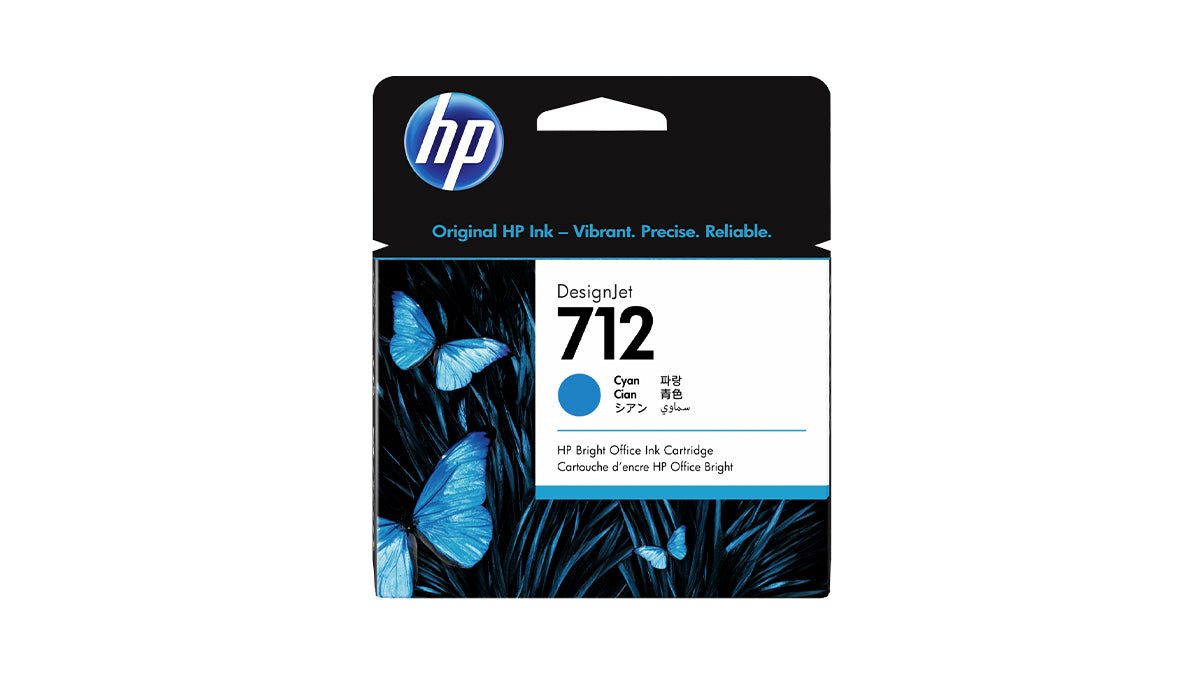 HP 712 Ink - Cyan - Original HP DesignJet Ink Cartridge (3ED67A)