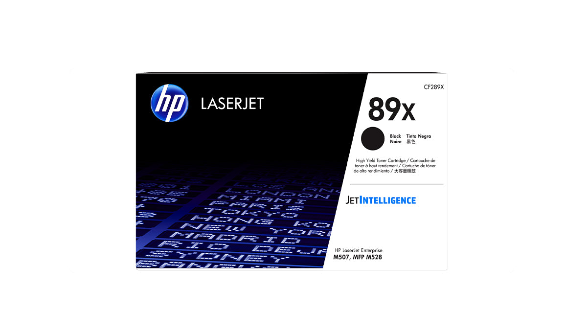 HP 89X High Yield Toner - CF289X - Black - Original HP LaserJet Toner Cartridge