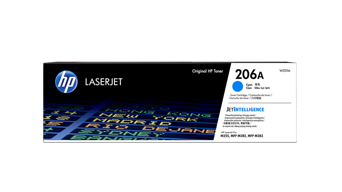 HP 206A Toner - W2111A - Cyan - Original HP LaserJet Toner Cartridge