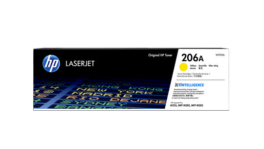 HP 206A Toner - W2112A - Yellow - Original HP LaserJet Toner Cartridge
