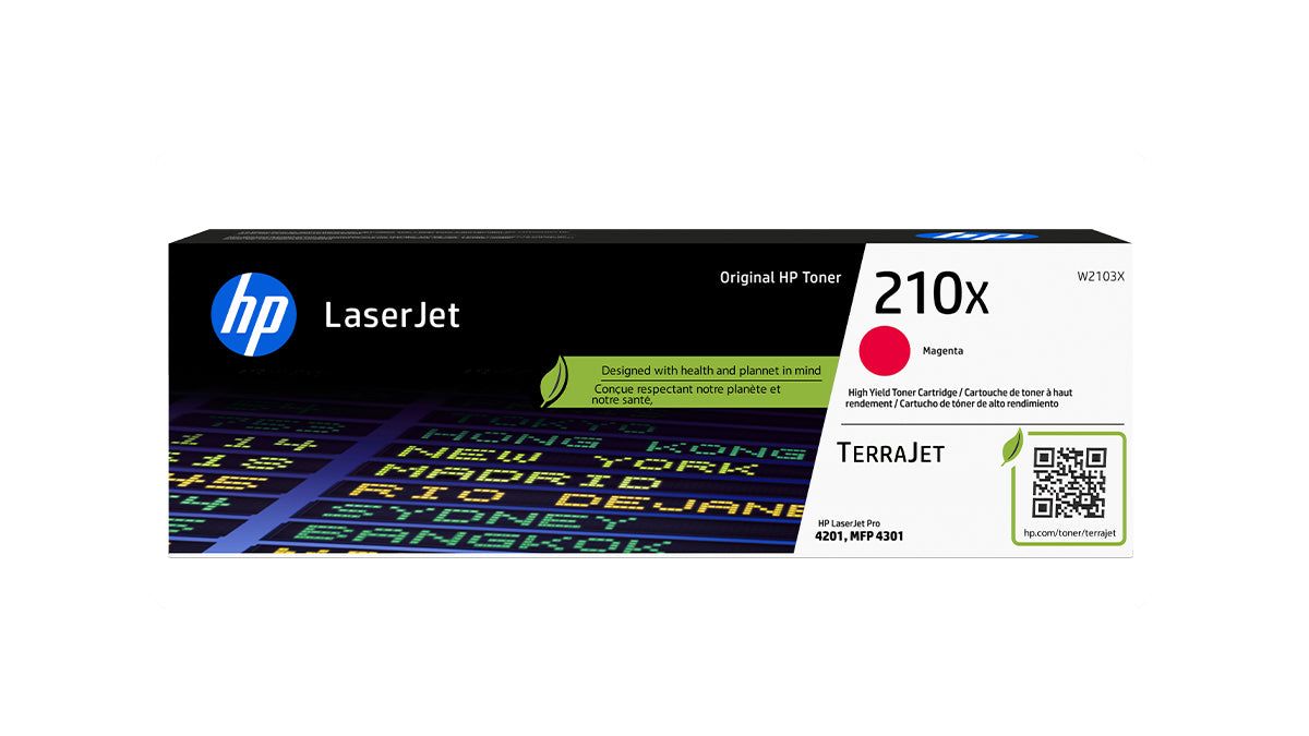 HP 210X High Yield Toner - W2103X - Magenta - Original HP LaserJet Toner Cartridge