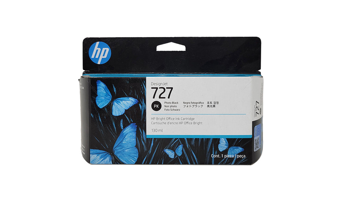 HP 727 Designjet Ink - Black - Original HP Ink Cartridge (C1Q12A)