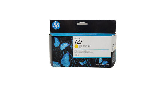 HP 727 130ml Ink Cartridge – Yellow - Original HP Ink Cartridge (B3P21A)