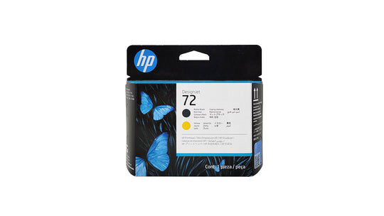 HP 72 Ink Cartridge - Black Yellow 2 Pack - Original HP DesignJet Ink Cartridge (C9384A)