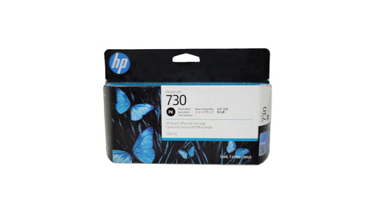 HP 730 130ml Ink Cartridge – Photo Black - Original HP Ink Cartridge (P2V67A)