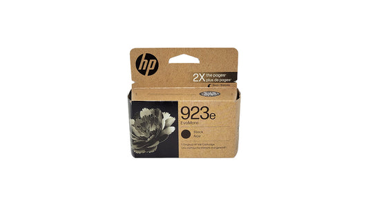 HP 923e Ink Cartridge – Black - Original HP EvoMore Ink Cartridge (4K0T7LN)