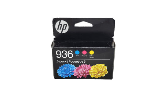 HP 936 Ink 3 pack – Cyan Magenta Yellow - Original HP Ink Cartridges (6C3Z3LN)