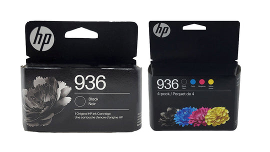 HP 936 Ink - Combo 5 Pack - Black Black Cyan Magenta Yellow - Original HP Ink Cartridges (6C3Z7BN)