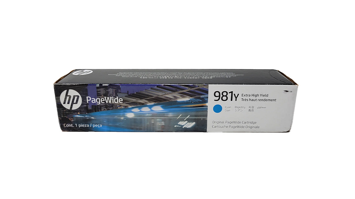 HP 981y Ink - Cyan - Original HP Extra High Yield PageWide Ink Cartridge (L0R13A)