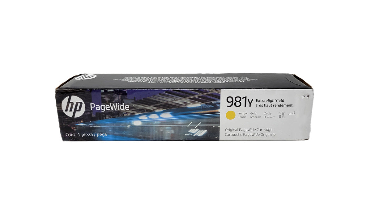 HP 981y Ink - Yellow - Original HP Extra High Yield PageWide Ink Cartridge (L0R15A)