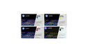 HP 652A / 653A Toner SET - Combo 4 Pack - CF320A CF321A CF322A CF323A - Black Cyan Magenta Yellow - Original HP LaserJet Toner Cartridges