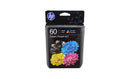 HP 60 Ink 2 pack - Black Tri-color - Original HP Ink Cartridge (CD947FN, N9H63FN