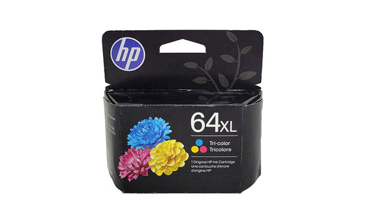 HP 64XL High Yield Ink - Tri-Color - Original HP Ink Cartridge (N9J91AN, N9J91AN#RFD)