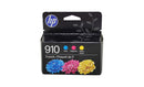 HP 910 Ink 3 Pack - Cyan Magenta Yellow - Original HP Ink Cartridges (3YN97AN, 3YN97AN