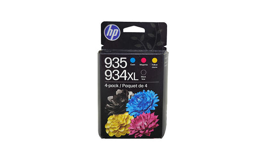 HP 934XL / 935 Ink SET - Combo 4 Pack - Black Cyan Magenta Yellow - Original HP Ink Cartridges (N9H66FN, N9H66FN#RFD)
