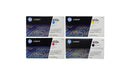 HP 653X / 653A Toner SET - Combo 4 Pack - CF320X CF321A CF322A CF323A - Black Cyan Magenta Yellow - Original HP LaserJet Toner Cartridges