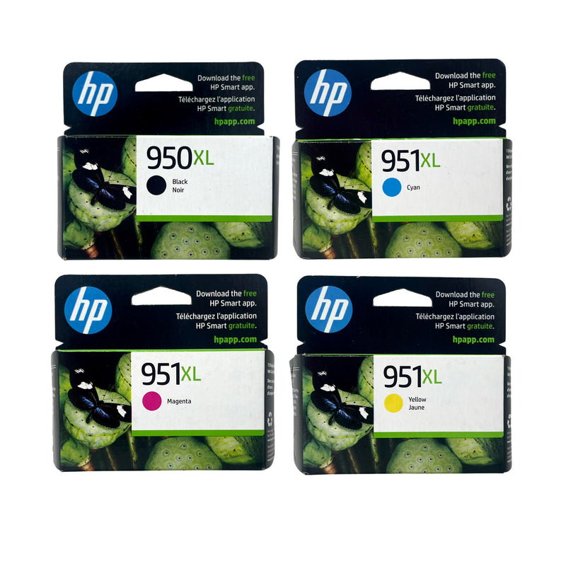 HP 950XL / HP 951XL High Yield Ink SET - Combo 4 Pack - Black Cyan Mag