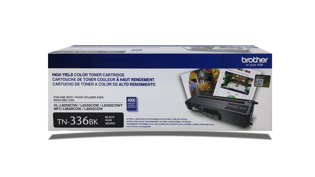 Brother TN-336BK High Yield Toner - TN336BK - Black - Original Brother Laser Toner Cartridge