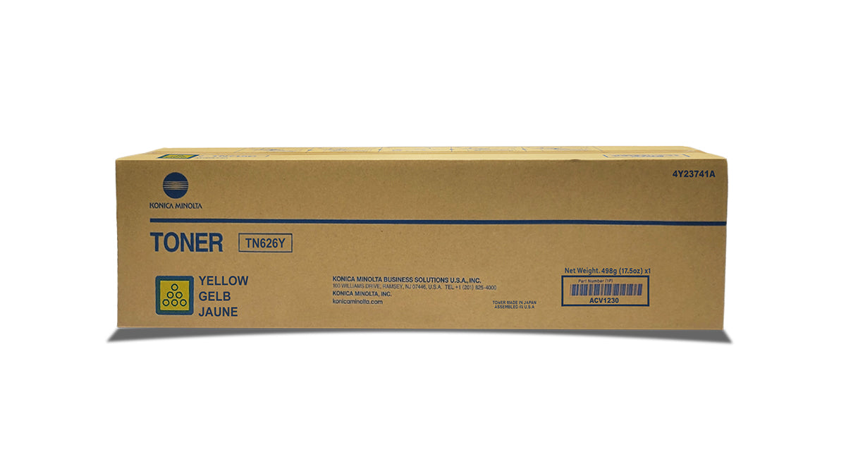 Konica Minolta TN626Y Toner - ACV1230 - Yellow - Original Konica Minolta Toner Cartridge