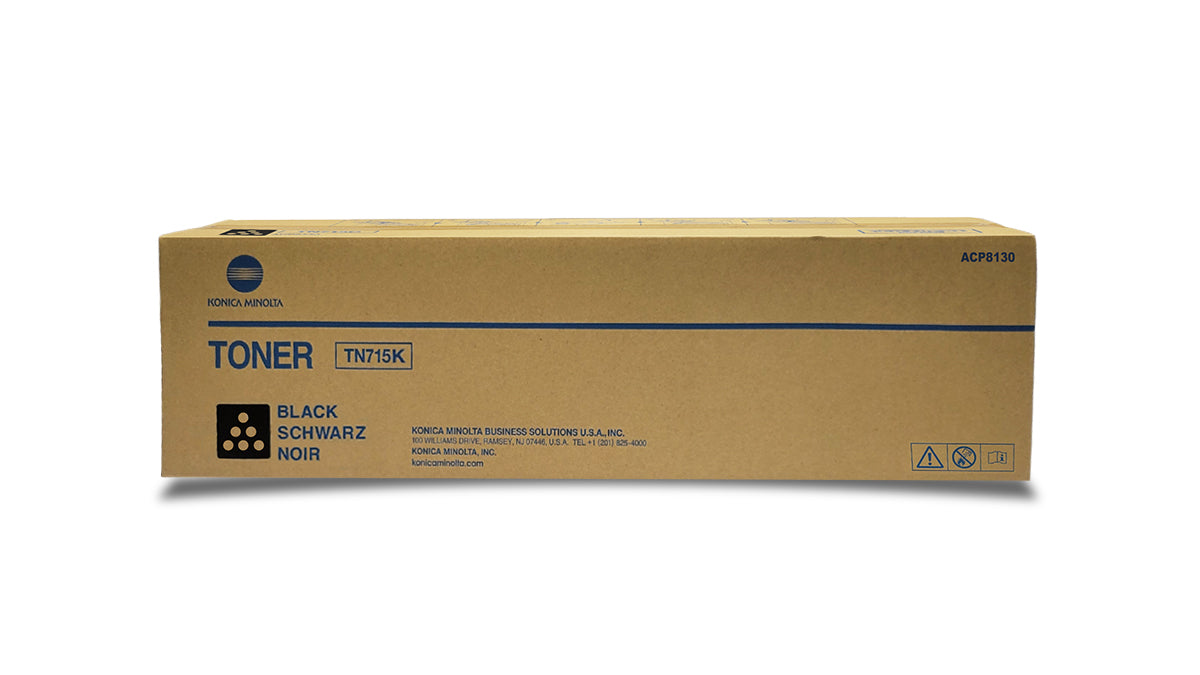 Konica Minolta TN715K Toner - ACP8130 - Black - Original Konica Minolta Toner Cartridge