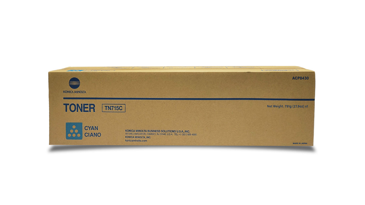 Konica Minolta TN715C Toner - ACP8430 - Cyan - Original Konica Minolta Toner Cartridge