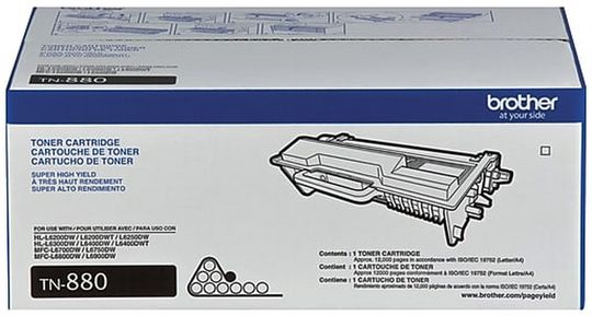 Brother TN880 Black Super High-Yield Laser Toner Cartridge