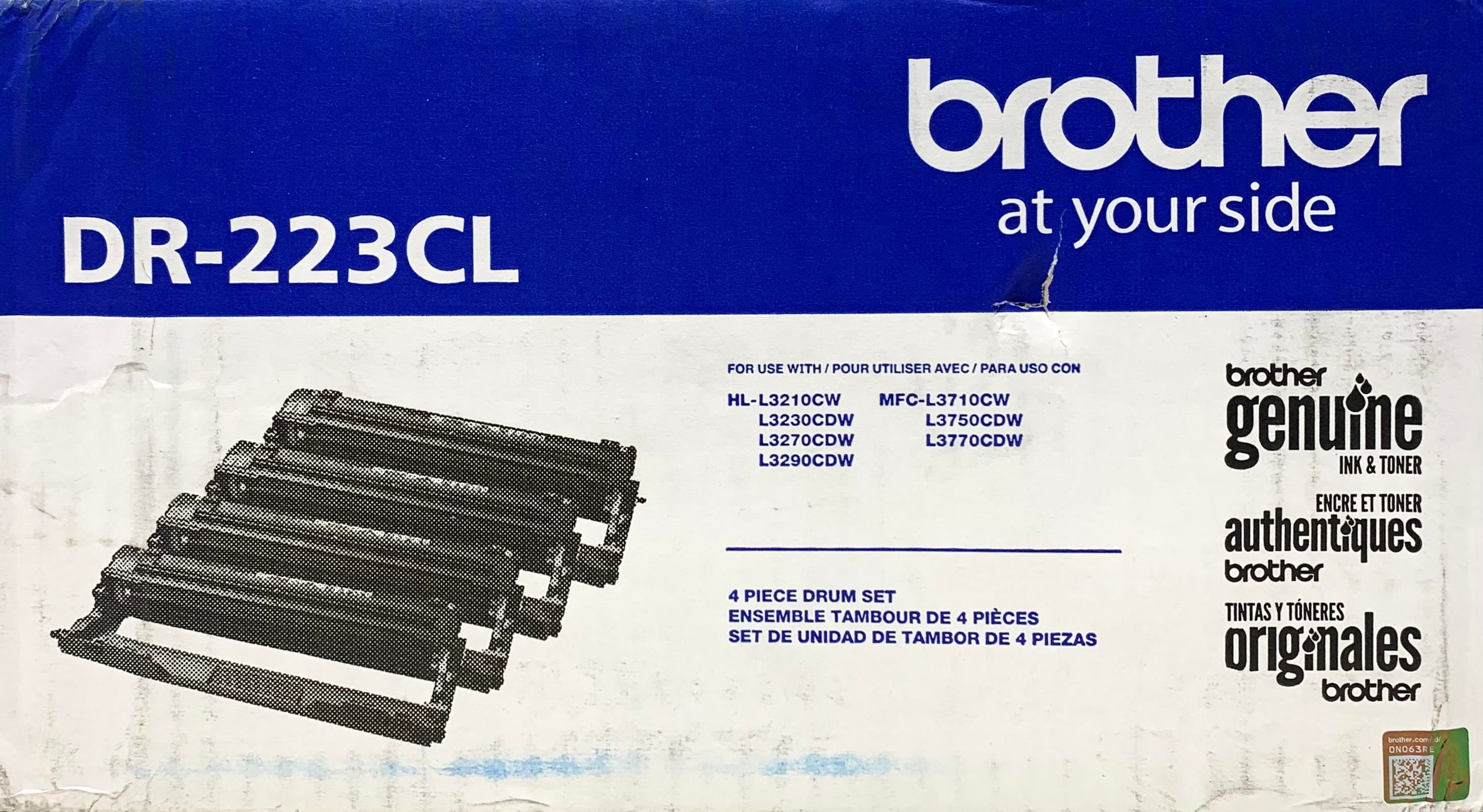 Genuine Brother DR-223CL Drum Unit - 4/Pack