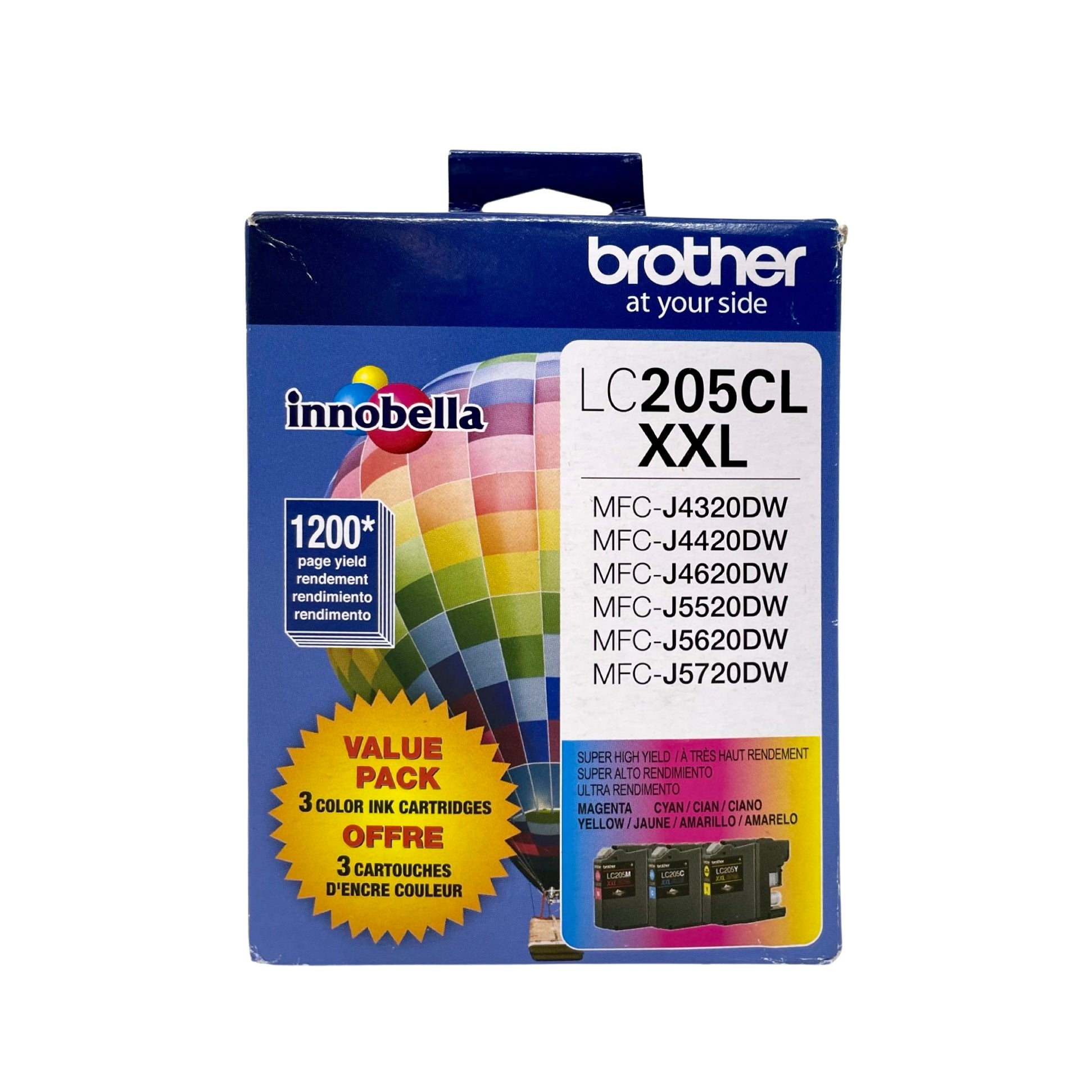 Brother - LC2053PKS XXL Super High-Yield 3-Pack Ink Cartridges - Cyan/Magenta/Yellow