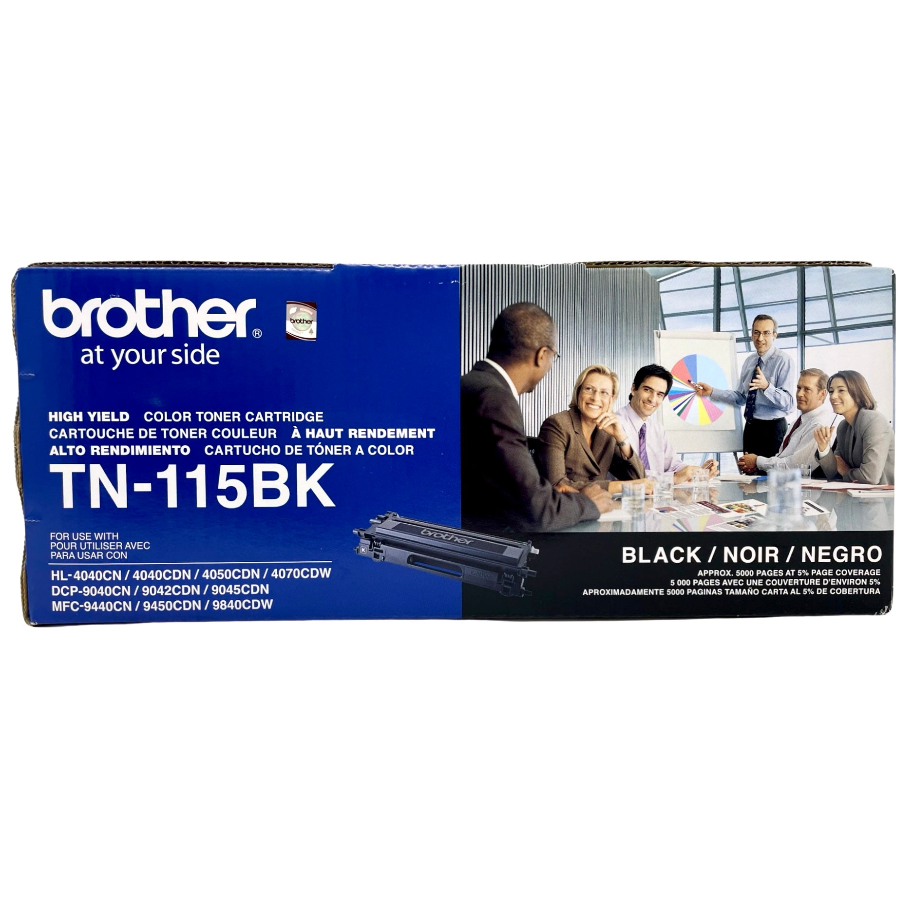 Brother TN-115BK TN115BK Black High-Yield Laser Toner Cartridge