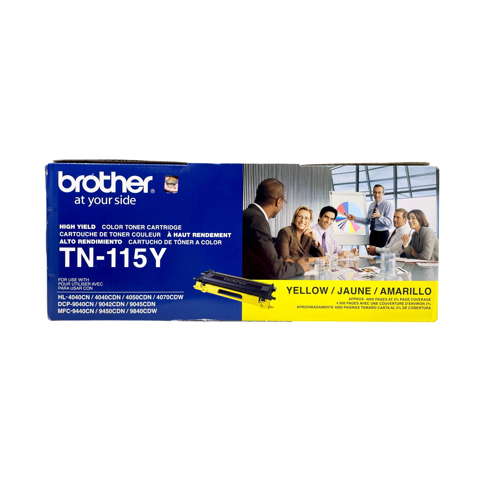 Brother TN-115Y Yellow High-Yield Laser Toner Cartridge