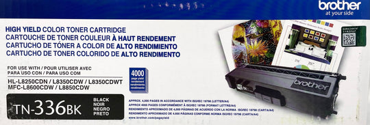 Genuine Brother TN-336 Black Toner Cartridge (TN-336BK)