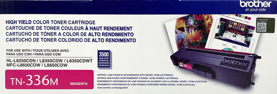 Genuine Brother TN-336 Magenta Toner Cartridge (TN-336M)
