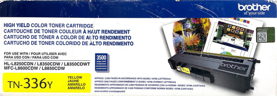 Genuine Brother TN-336 Yellow Toner Cartridge (TN-336Y)