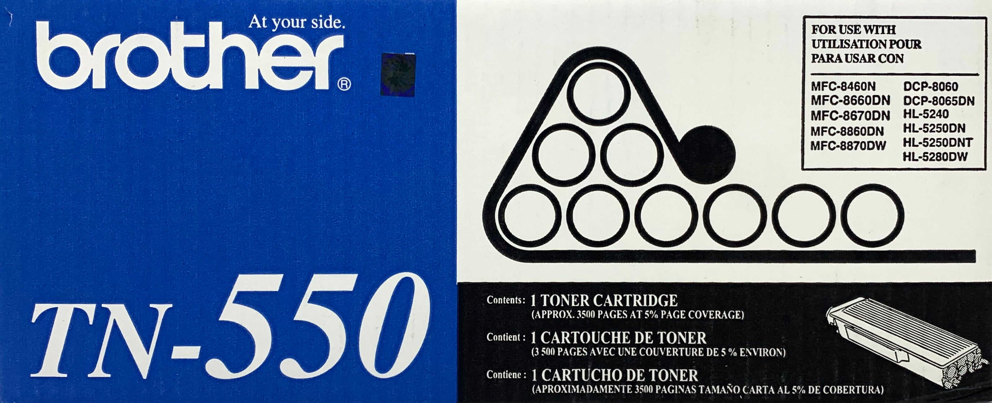 Brother TN-550 Black Laser Toner Cartridge