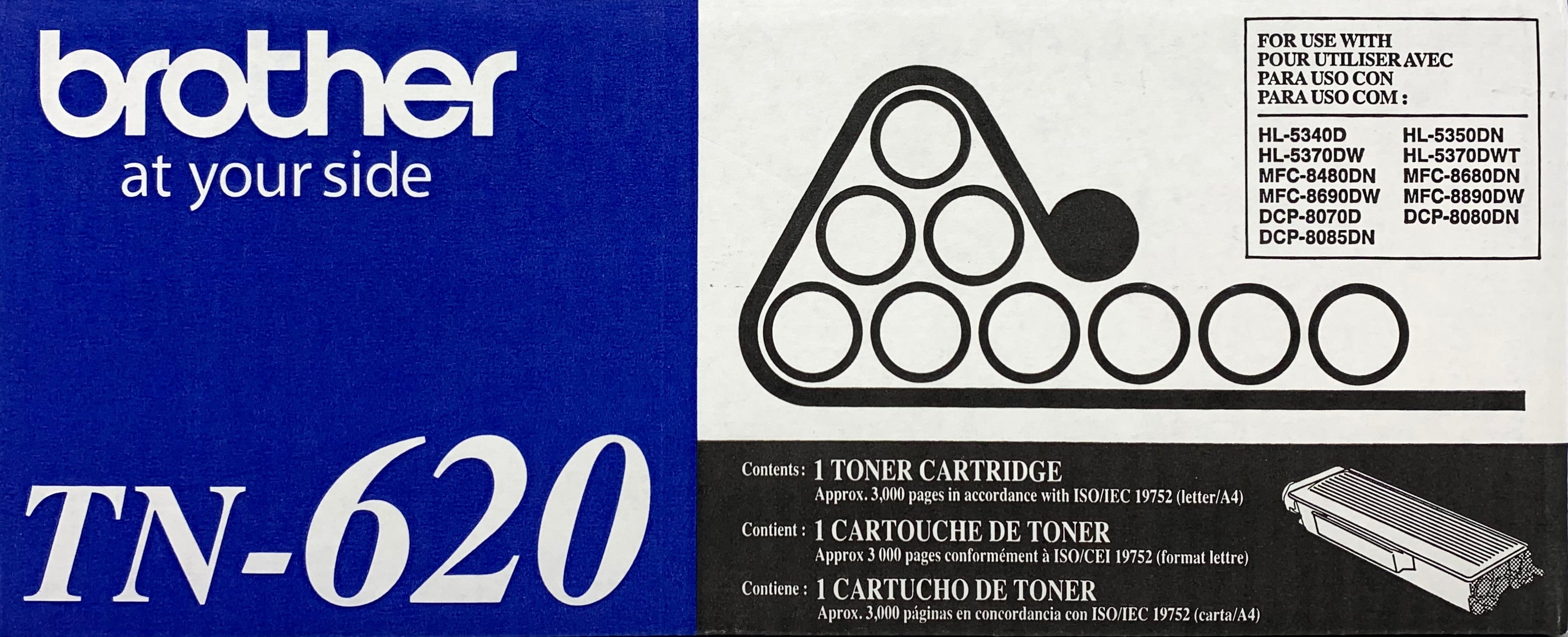 Brother TN-620 Black Laser Toner Cartridge