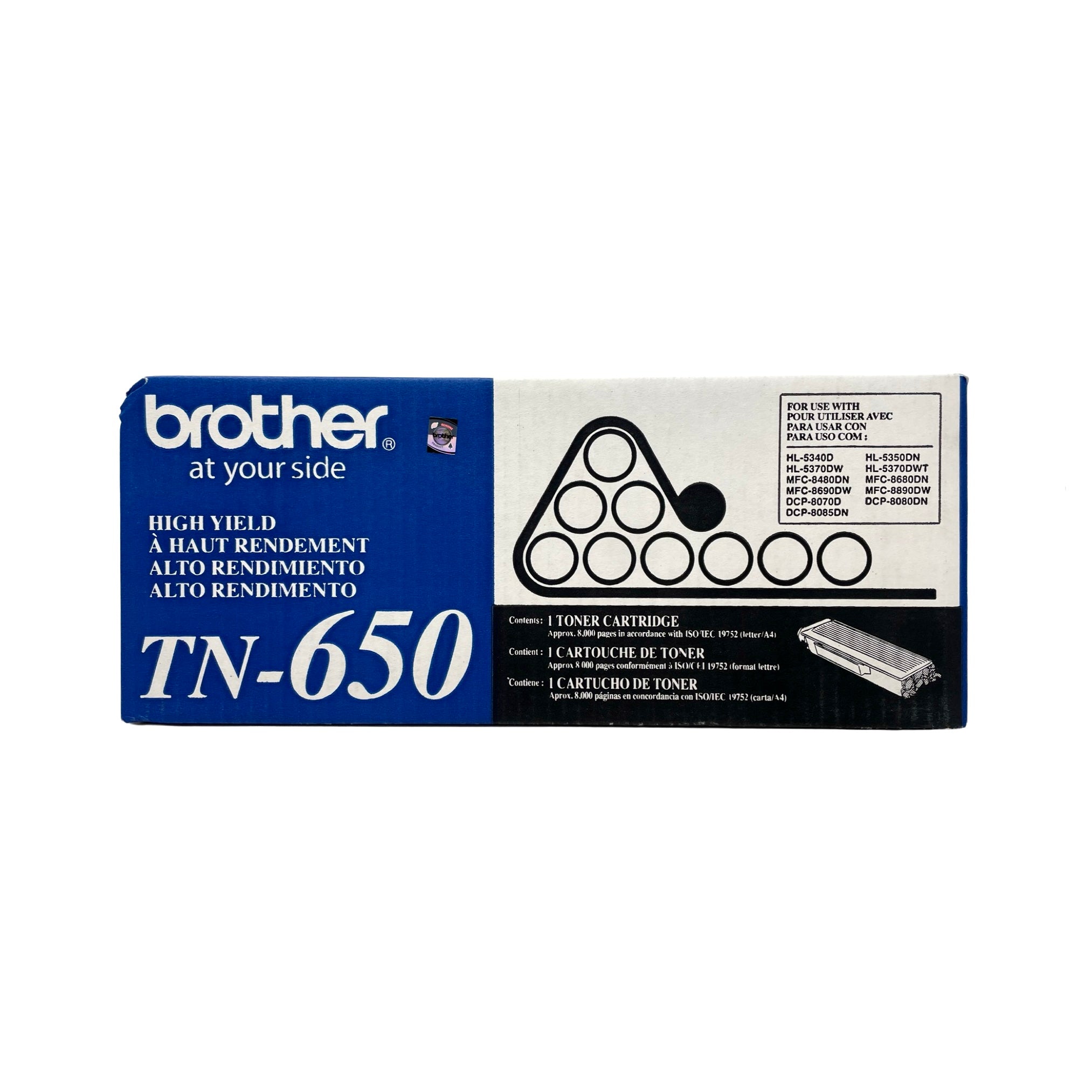 Brother TN-650 Black High-Yield Laser Toner Cartridge
