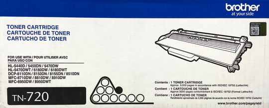 Brother TN-720 Black Laser Toner Cartridge