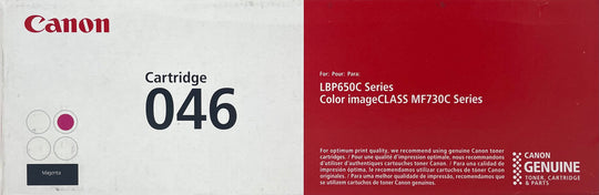 Genuine Canon 046 Magenta Toner Cartridge, Standard (1248C001)