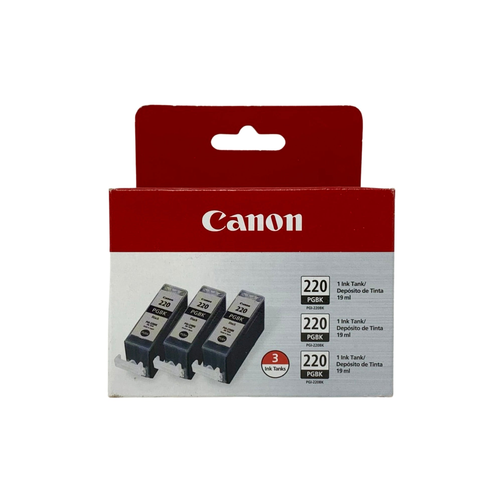 Genuine Canon PGI 220 Ink Cartridges, 3/Pack (2945B004)