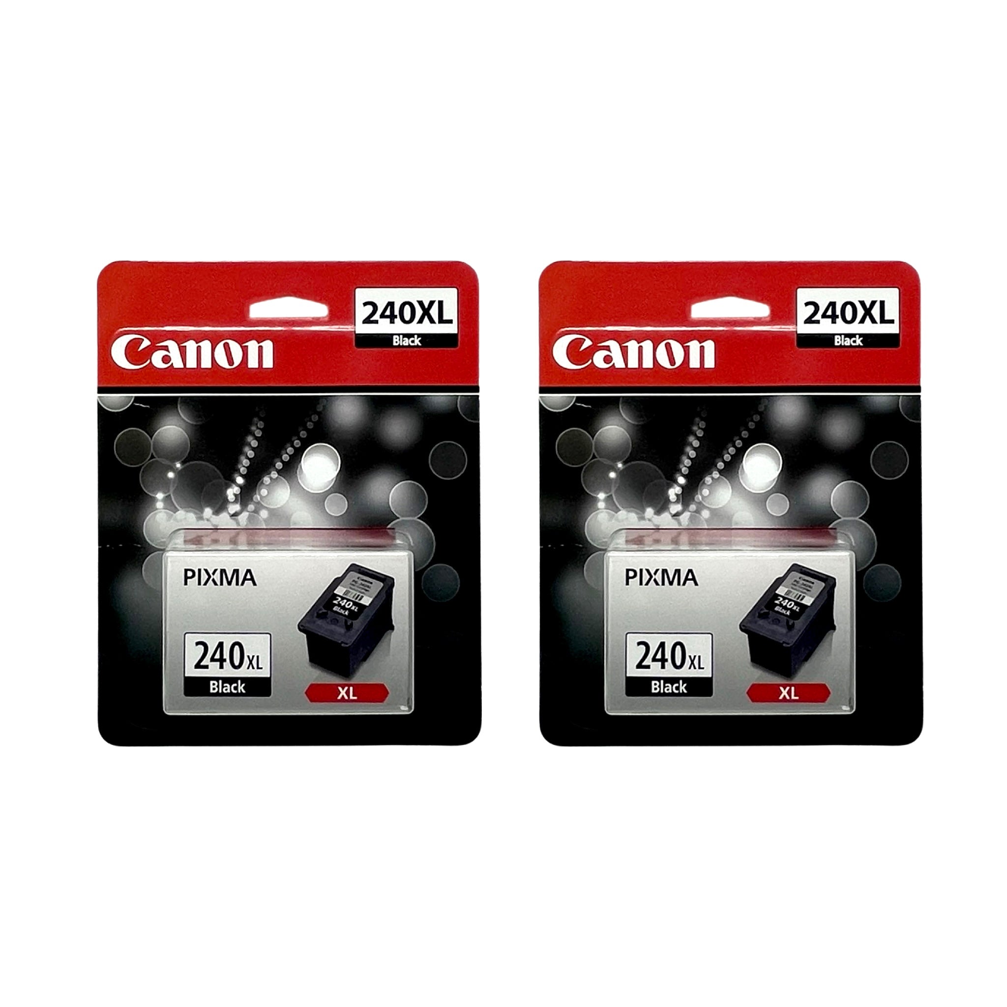 Genuine Canon PG-240XL Black 2-Pack Ink Cartridges, High Yield