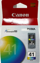 Genuine Canon CL 41 Color Combination Ink Cartridge, Standard (0617B002)