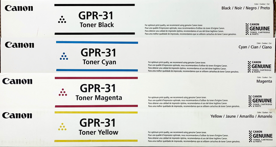 Genuine Canon GPR-31 Toner Cartridge Set