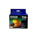 Genuine Epson 126 Multi-Pack Color Combination Ink Cartridges, High Yield, 3/Pack (T126520-S)