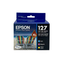 Genuine Epson 127 Color Combination Ink Cartridges, Extra High Yield, 3/Pack (T127520-S)