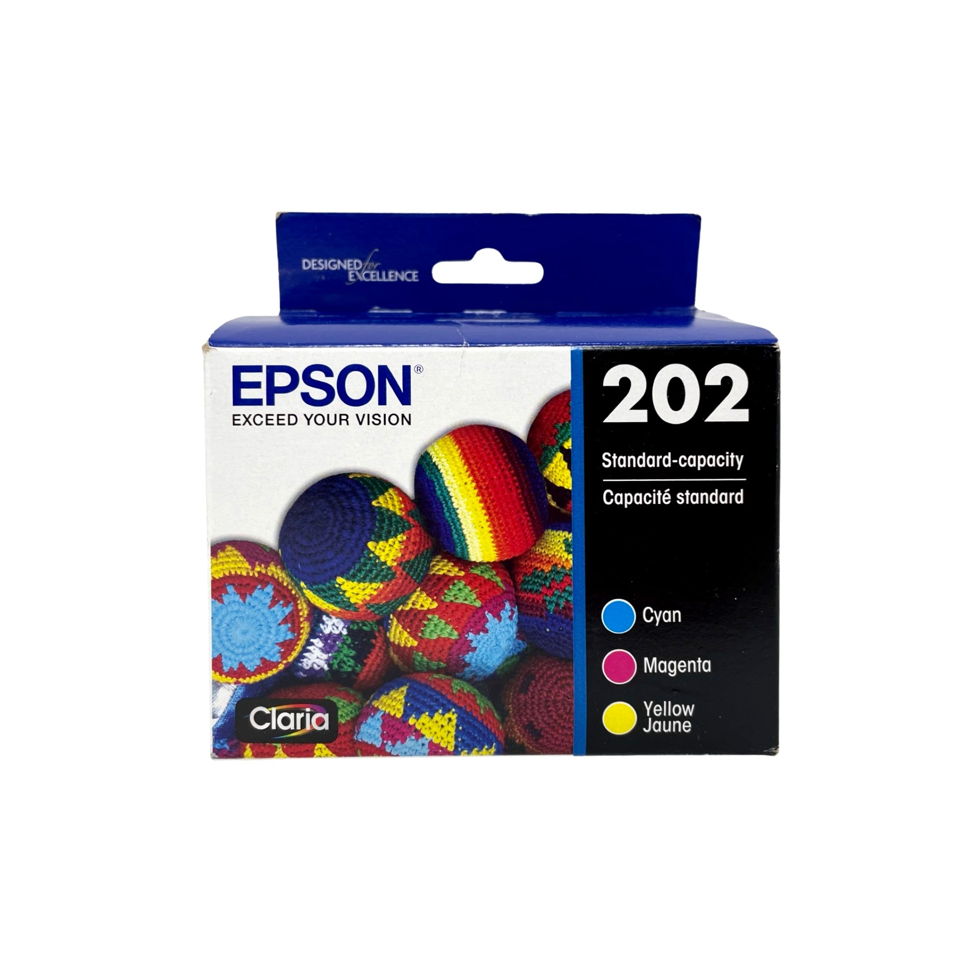 Epson 202 3-Pack Standard Capacity Cyan/Magenta/Yellow Ink Cartridges (T202520-S)
