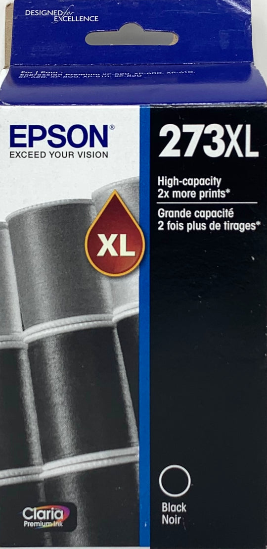 Genuine Epson 273XL Black Ink Cartridge, High Yield