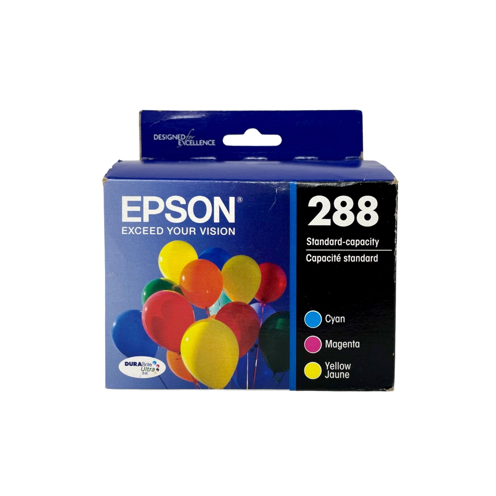 Genuine Epson 288 Color Ink Cartridges, Standard, 3/Pack (T288520-S)